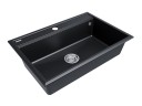 Мойка STEPIA 80, IT-GRANIT, PM117551-BLM, черный металлик, 750х510, Paulmark