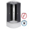Душевая кабина Niagara Eco E80/40/TN (80х80х215) высокий поддон(40см),стекло тонированное,4 места