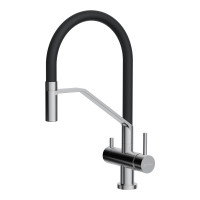 Смеситель для кухни Omoikiri Akeno BN-BL латунь/нержавеющая сталь/черный