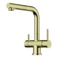 Смеситель для кухни Omoikiri Takamatsu-S-LG латунь/светлое золото