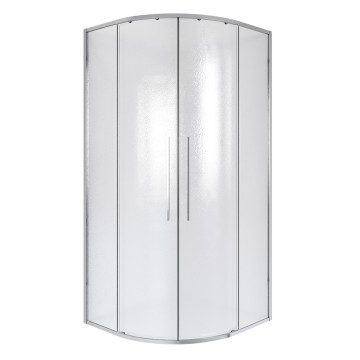 Душевое ограждение Niagara Nova NG-3626-34 (90х90х195) четверть круга, хром,двери раздвижные,стекло шиншилла,1 место