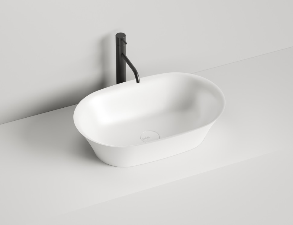 Раковина накладная MONA 600х390х165 S-Sense Глянцевое