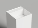 Раковина напольная ARMONIA SQUARE TOP 01  без отверстия под смеситель   покраска по RAL полностью 450х450х900 S-Sense Глянцевое