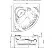 Акриловая ванна Aquanet Malta New 150x150 (с каркасом)