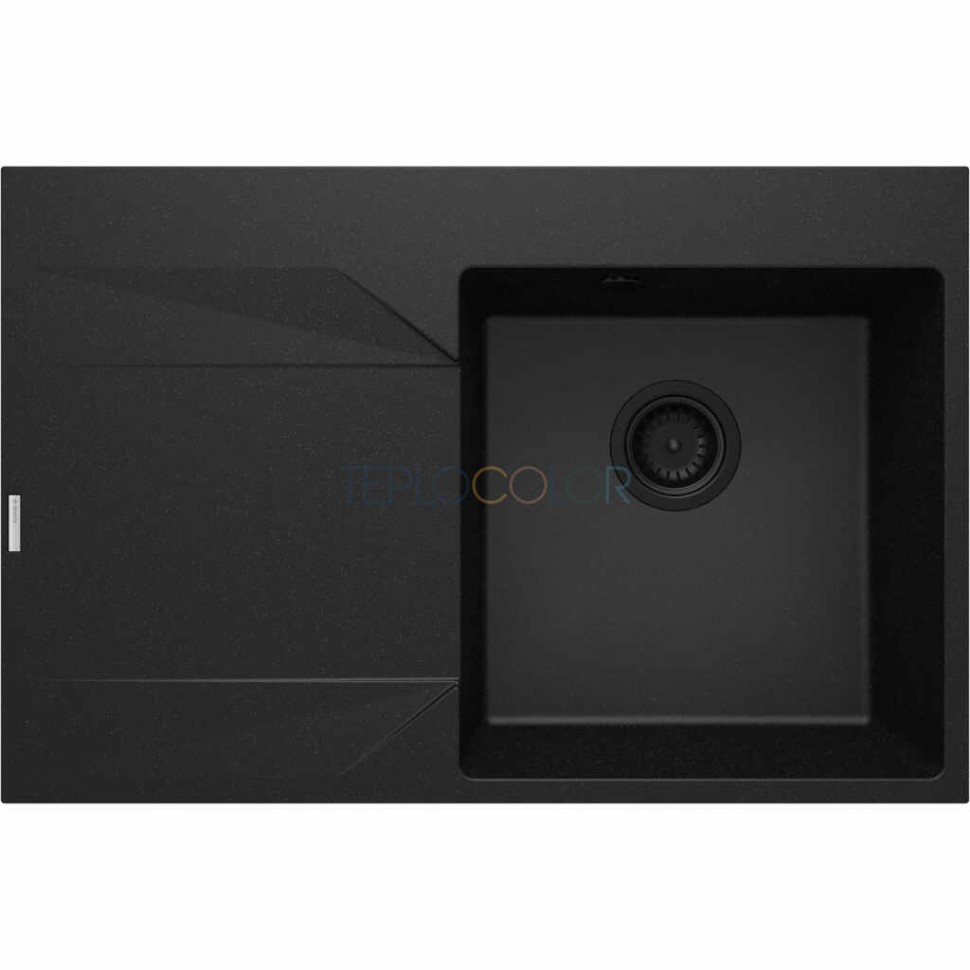 Гранитная мойка, 1-чаша с осушкой - левый