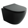 Подвесной унитаз CERAMICANOVA Uno смыв Торнадо 490x360x360 черный матовый
