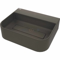 Гранитная раковина, на столешницу, с бортиком для смесителя - с прикрытием сливного отверстия