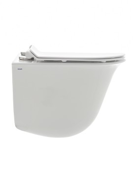 AQM2005 Унитаз подвесной с сиденьем SoftClose, технология смыва Rimless, скрытый крепеж. 485x360x360