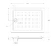 Акриловый поддон BelBagno TRAY-BB-AH-120/90-15-W
