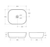 Накладная раковина BelBagno BB1302-H301