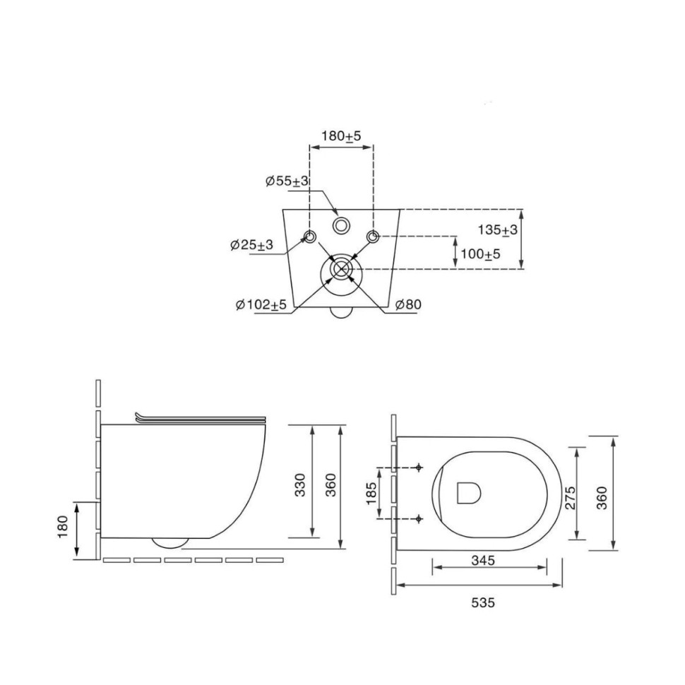Унитаз подвесной Глобо (Globo) VT1-14TMC Торнадо, цвет капучино матовый, ультратонкое микролифт сиденье
