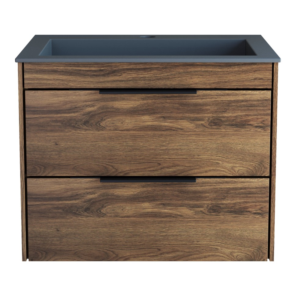 База под раковину Vincea  Chiara 2D 600 подвесная, 2 выкатных ящика soft-close, C.Oak