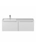Тумба под раковину Uperwood Tanos 120 см, левая, белая