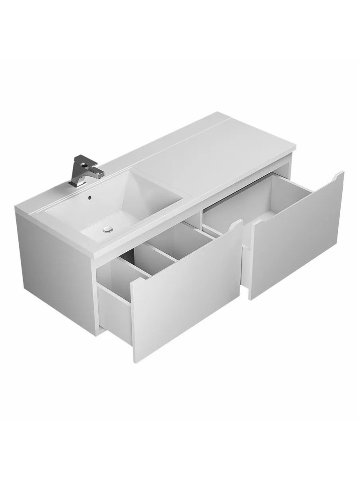 Тумба под раковину Uperwood Tanos 120 см, левая, белая