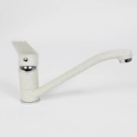 Смеситель для кухни низкий Uperwood ECON UPD-001-01, белыйатовый