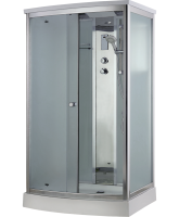 Timo Comfort T-8815 Fabric Glass душевая кабина 120*90*220+турецкая баня хамам+стульчик прозрачный