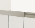 Душевая шторка на ванну VSB-1E100CGB, 1000*1450, матовый черный, стекло тонированное