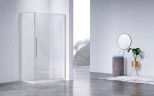 Душевой уголок Слим-Н (Slim-N) VSR-4SN8013CLBN, 1300*800, брашированный никель, стекло прозрачное
