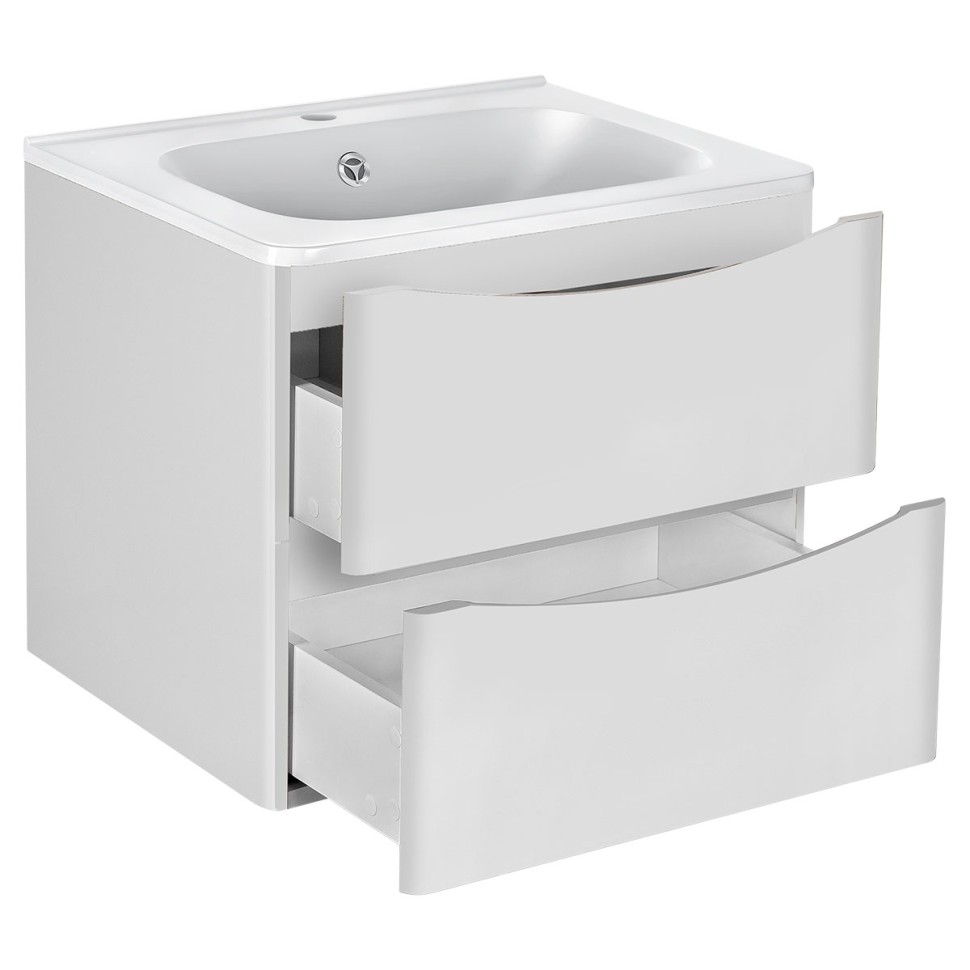 База под раковину Paola 600 подвесная, 2 выкатных ящика soft close, G.White