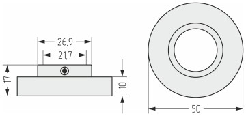 Отражатель TUBE (d 1/2")