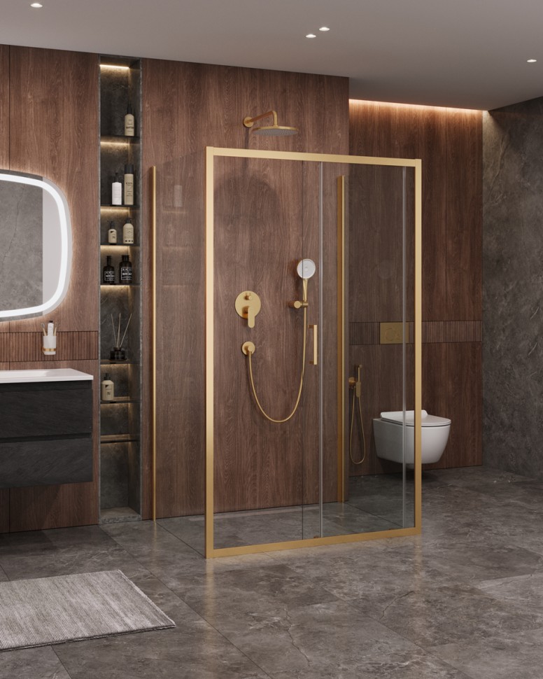 Душевой уголок CEZARES MOLVENO-AH-12-160/90-C-BORO-IV