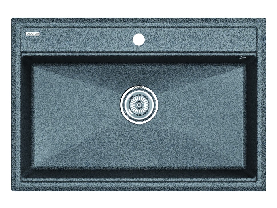 Мойка STEPIA 80, IT-GRANIT, PM117551-DG, графит, 750х510, Paulmark