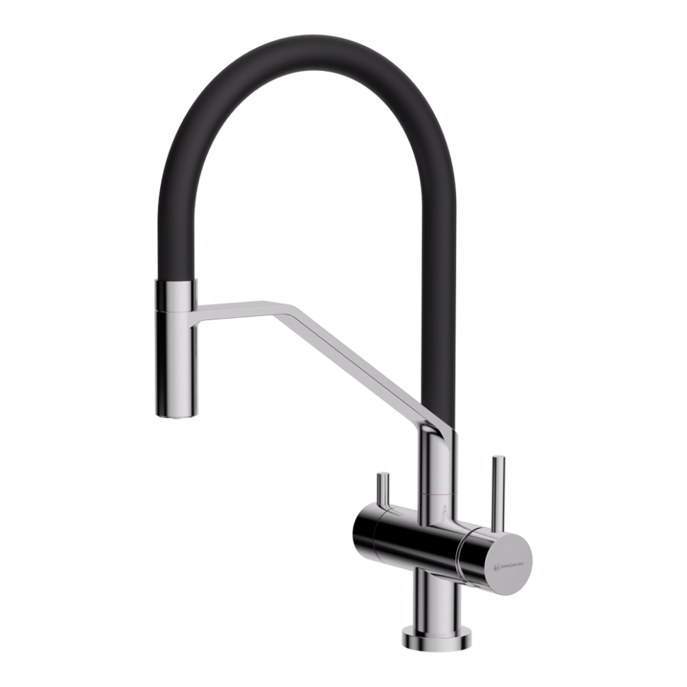 Смеситель для кухни Omoikiri Akeno C-BL латунь/хром/черный