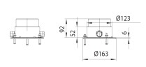 Внутренняя (скрытая) часть напольного смесителя Bossini Z30646000  