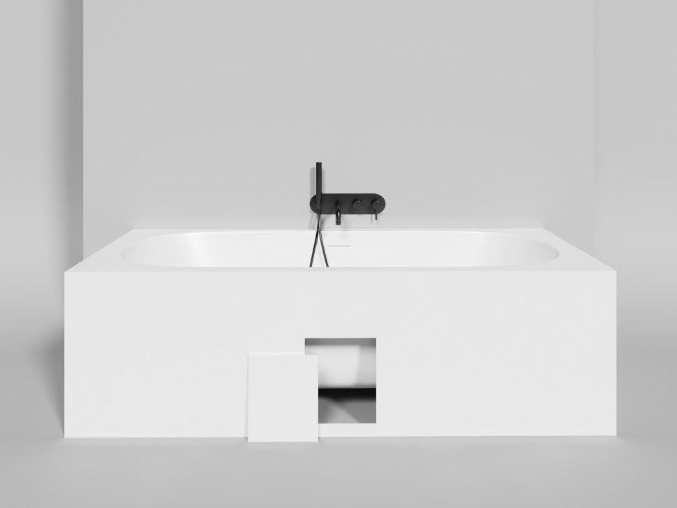 Ванна встраиваемая ORNELLA AXIS KIT 190x90 покраска по RAL полностью S-Sense Матовое