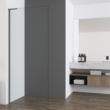 Душевая перегородка Волк-Ин (Walk-In) VSW-7HA800CLGM, 800*2000, вороненая сталь, стекло прозрачное
