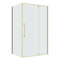 Душевое ограждение Niagara Nova NG-45-11ASG-A80SG-34 (110х80х195) прямоугольник,распашная,золото сатин,стекло прозрачное,2 места