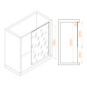 Душевая перегородка RGW WA-034 (Прозрачное, 1200)