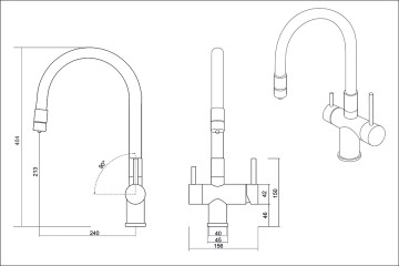 Смеситель EMAR ЕС - 3015 ЕС - 3015 PVD Coppery