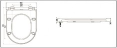 Унитаз подвесной CeramaLux 2197 MG Grey