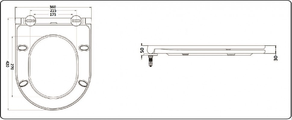Унитаз подвесной CeramaLux 2197 MG Grey
