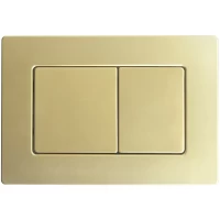 Кнопка смыва Veconi FLUSH V9, золото брашинг