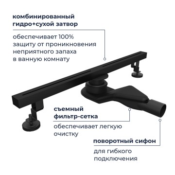 Душевой трап RGW SDR-52B (600)