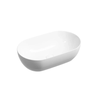 Раковина CERAMICANOVA Twist накладная овальной формы 500x300x140 белый CN12001