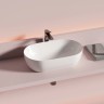 Раковина CERAMICANOVA Twist накладная овальной формы 500x300x140 белый CN12001