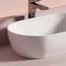 Раковина CERAMICANOVA Twist накладная овальной формы 500x300x140 белый CN12001