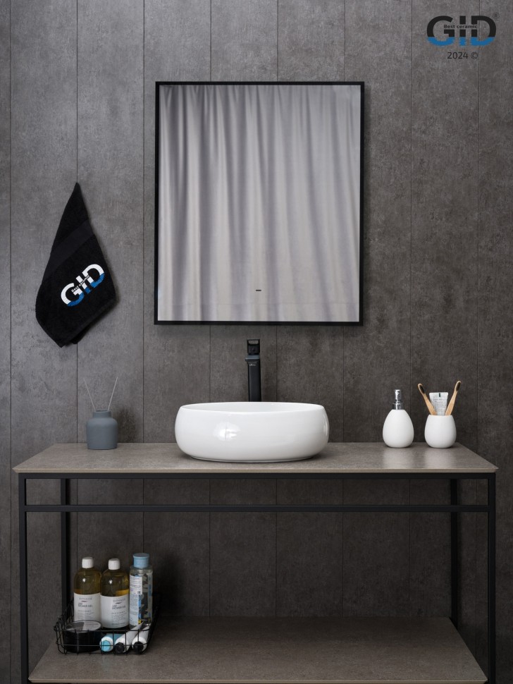 Раковина Gid N9030ds 51235 накладная белая 40x30x13.5