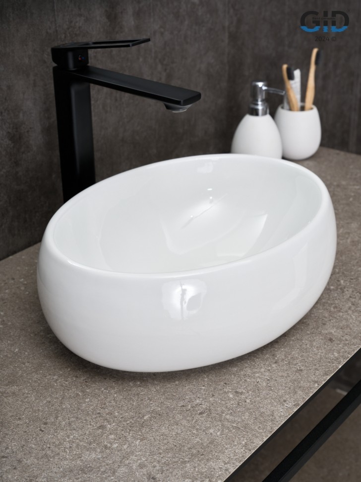 Раковина Gid N9030ds 51235 накладная белая 40x30x13.5