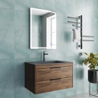 База под раковину Vincea  Chiara 2D 800 подвесная, 2 выкатных ящика soft-close, С.Oak