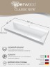 Раковина для ванной 100 см, Uperwood Classic New, белая глянцевая, с накладкой для слива