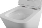 Унитаз подвесной безободковый с сиденьем и смывом TORNADO BelBagno ARDENTE-R BB520CH-TOR/SC