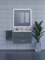 Зеркало для ванной с подсветкой Uperwood Foster 80х80 см, квадратное, сенсор/антизапотевание