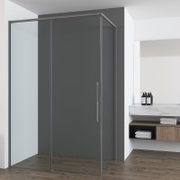 Душевой уголок Ultima VSR-7UL1010CLGM, 1000*1000, вороненая сталь, стекло прозрачное