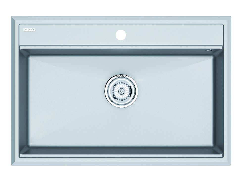 Мойка STEPIA 80, IT-GRANIT, PM117551-GRM , серый металлик, 750х510, Paulmark
