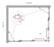 Душевой уголок BelBagno LUCE-AH-22-130/110-C-Cr