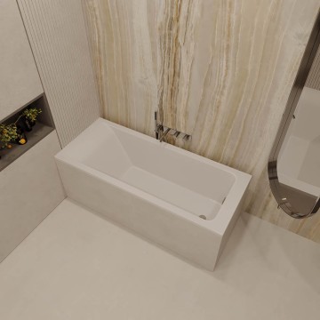 Ванна из искусственного камня SOLITA slim matt, 1800х800, белый, матовый
